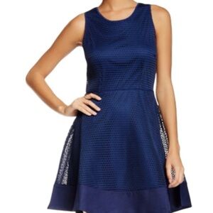 Romeo and Juliet fit n flare sleeveless dress, navy blue, size M